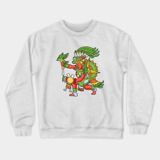 Aztec God of the Sun - Tonatiuh Crewneck Sweatshirt